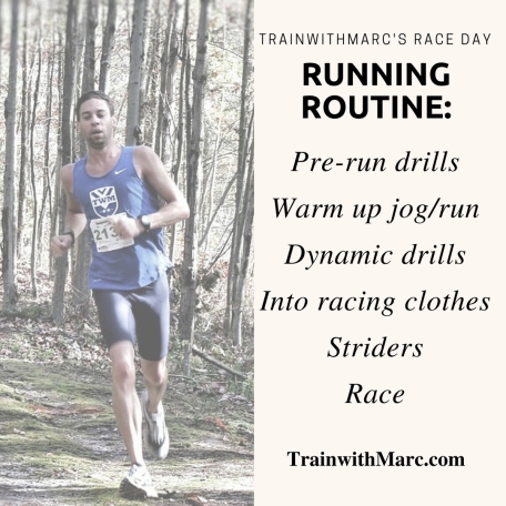 TrainwithMarc's Race Day Running Routine