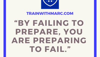 Fail to Prepare? Prepare to Fail.