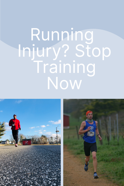 If you get injured while running, the best thing you can do is stop training and rest.